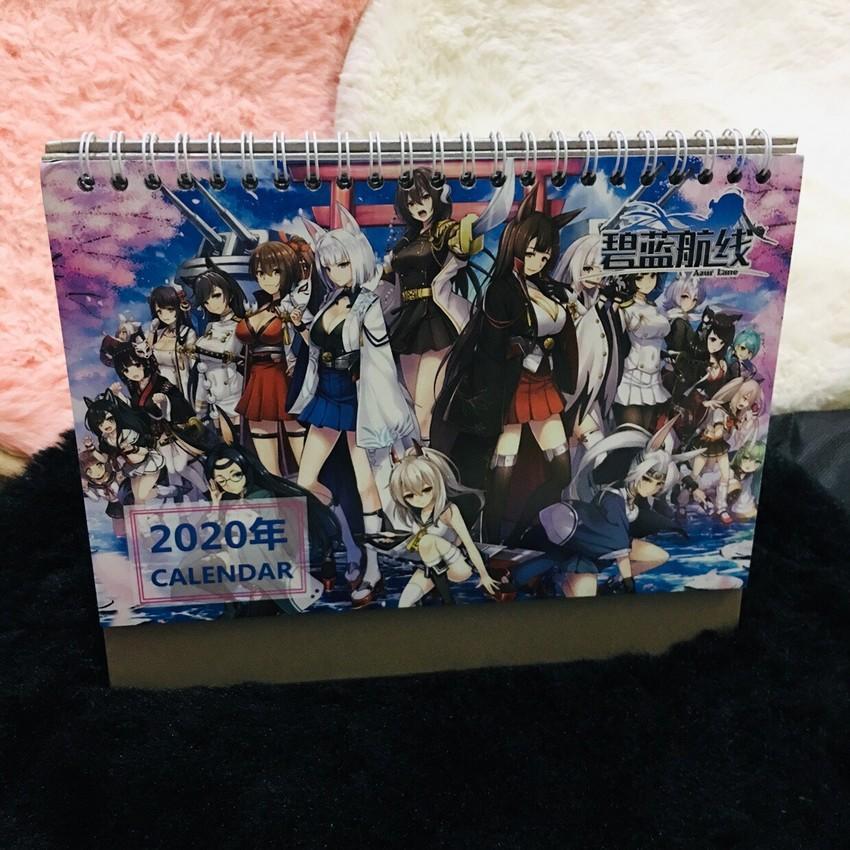 (Lịch 2020) Lịch Azur Lane in ảnh đẹp anime chibi idols lịch để bàn