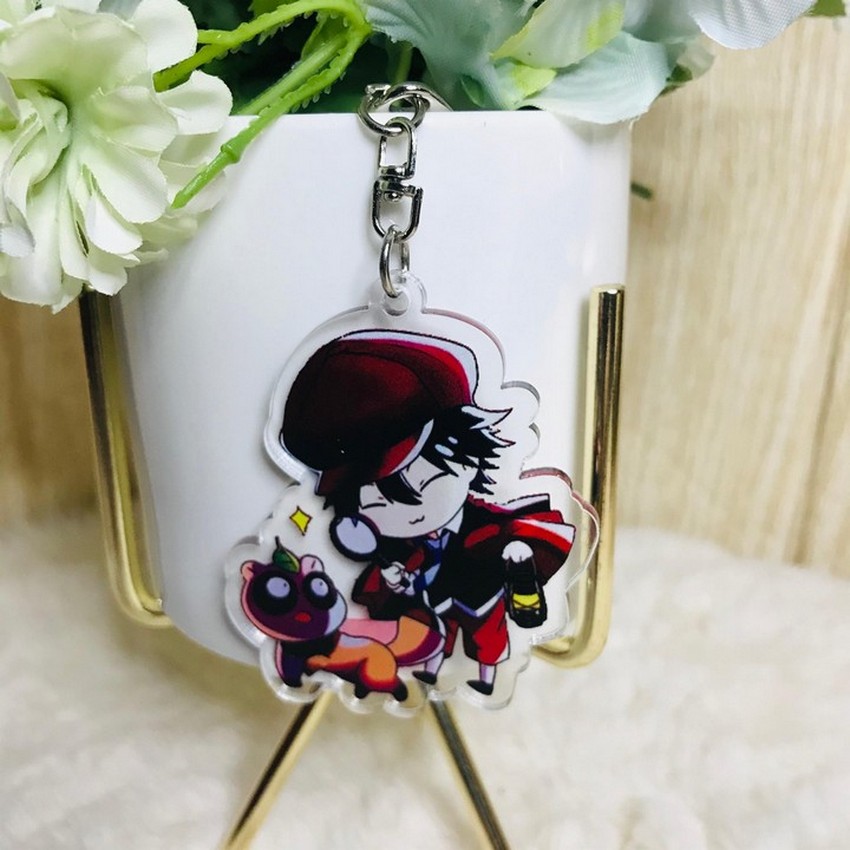 ( Mica trong ) Móc khóa Bungou Stray Dogs Văn hào lưu lạc quà tặng xinh xắn dễ thương anime chibi