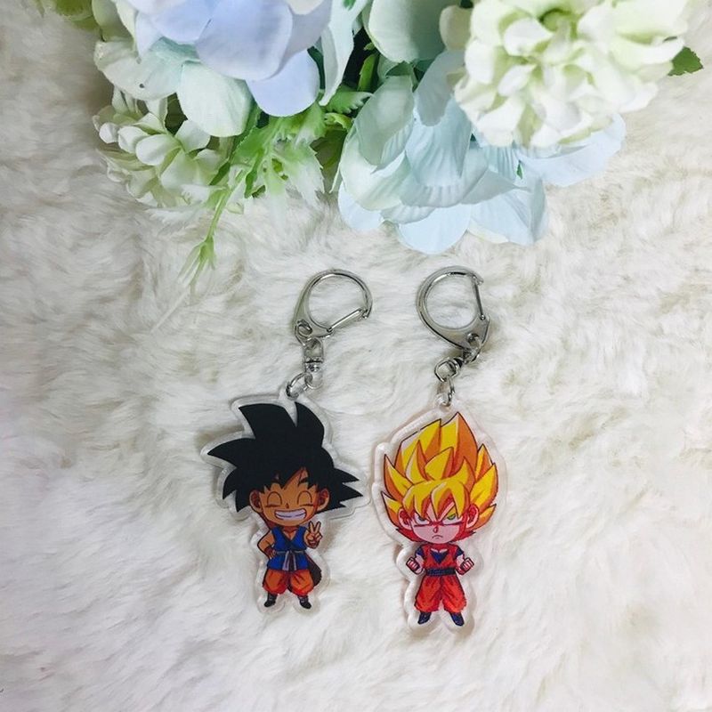 ( Mica trong ) Móc khóa Bảy viên ngọc rồng quà tặng xinh xắn dễ thương anime chibi