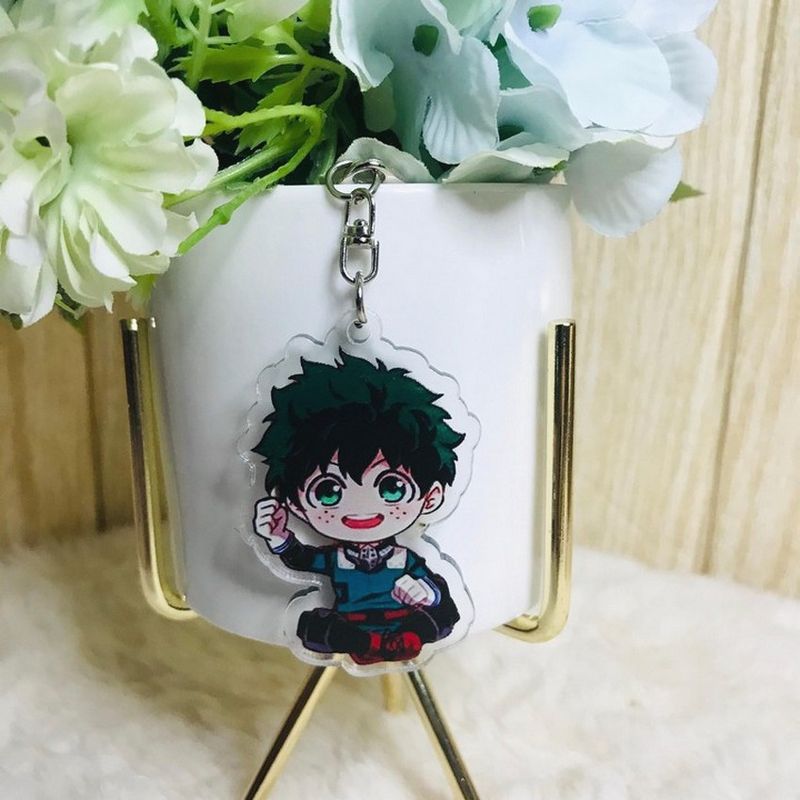 ( Mica trong ) Móc khóa Boku no Hero Academia ver ngồi quà tặng xinh xắn dễ thương anime chibi