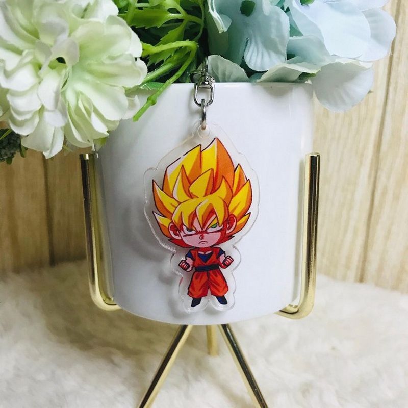 ( Mica trong ) Móc khóa Bảy viên ngọc rồng quà tặng xinh xắn dễ thương anime chibi