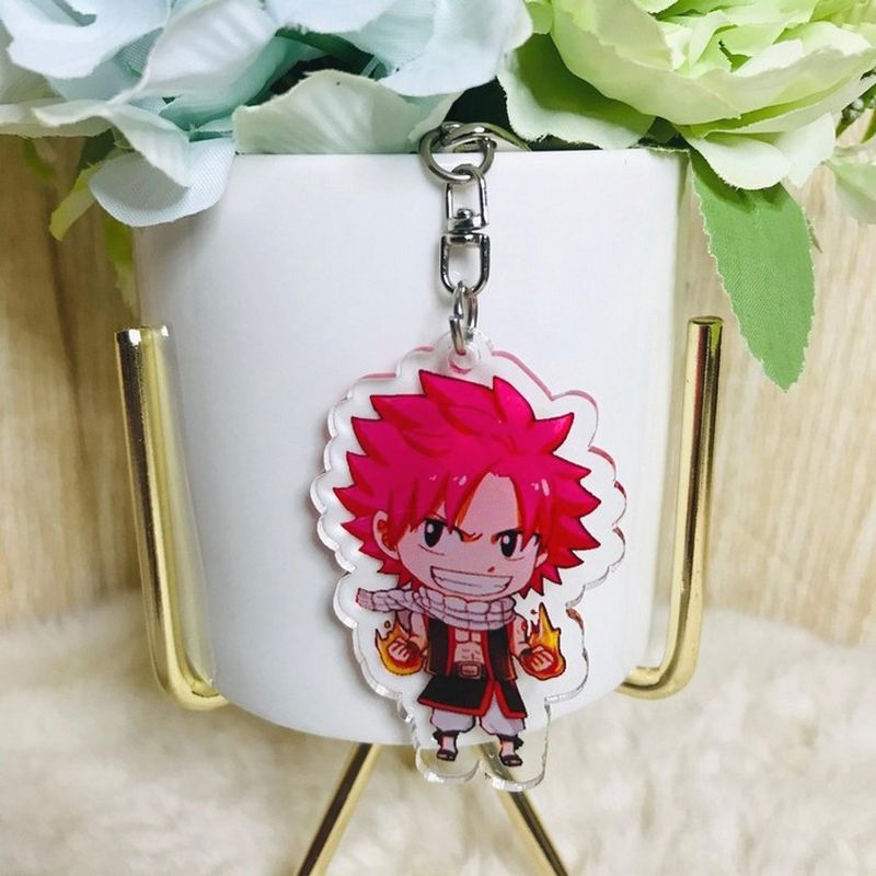 ( Mica trong ) Móc khóa Fairy Tail Hội pháp sư quà tặng xinh xắn dễ thương anime chibi