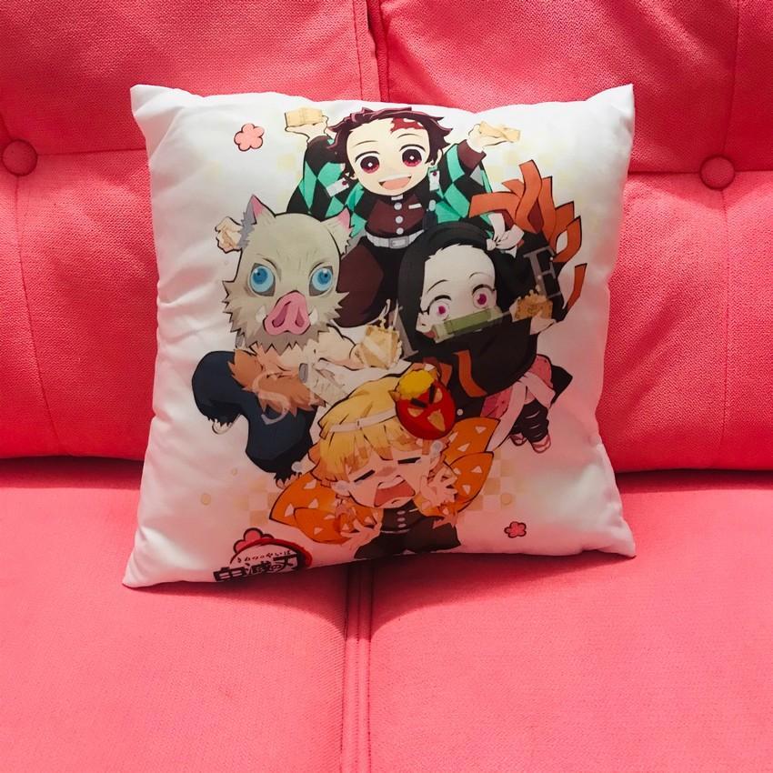 Gối Kimetsu no Yaiba Thanh Gươm diệt quỷ gối ôm êm ái in hình anime chibi
