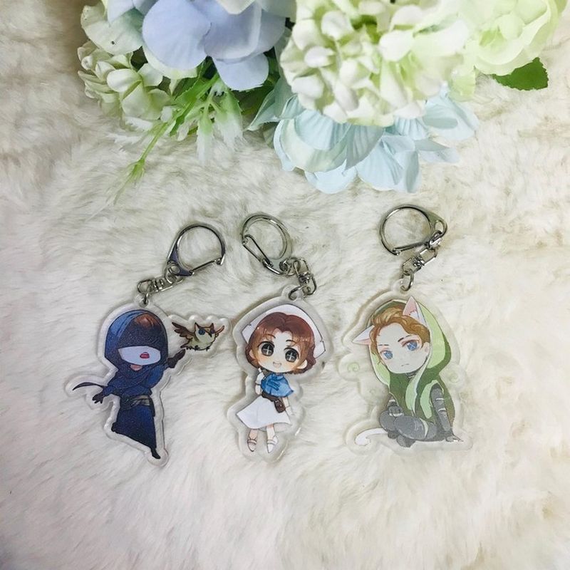 ( Mica trong ) Móc khóa Identity V Nhân cách thứ năm quà tặng xinh xắn dễ thương anime chibi