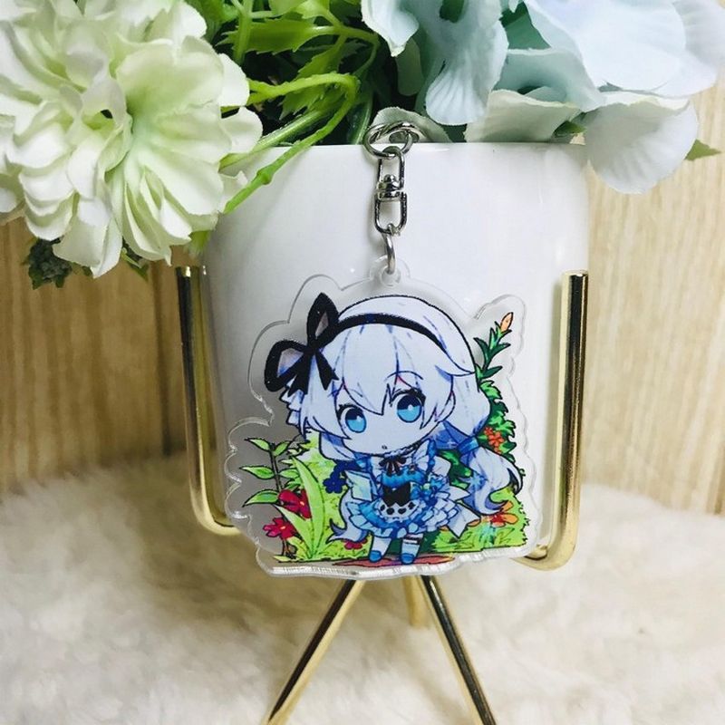 ( Mica trong ) Móc khóa Honkai impact 3 quà tặng xinh xắn dễ thương anime chibi
