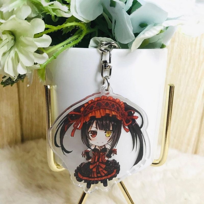 ( Mica trong ) Móc khóa Date A Live quà tặng xinh xắn dễ thương anime chibi