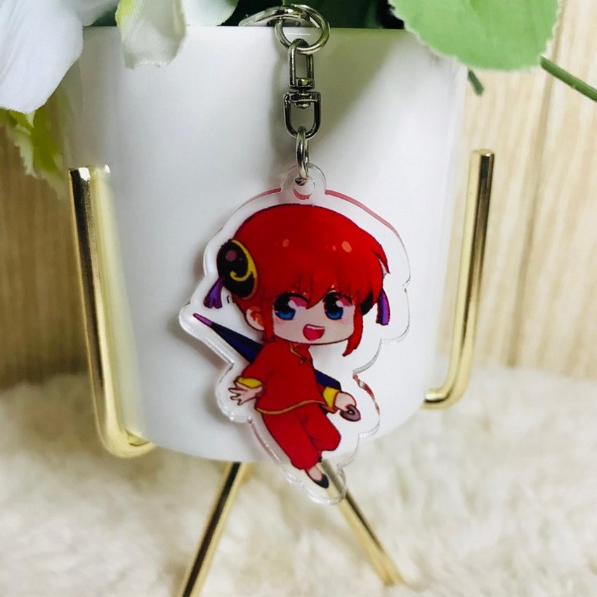 ( Mica trong ) Móc khóa Gintama quà tặng xinh xắn dễ thương anime chibi
