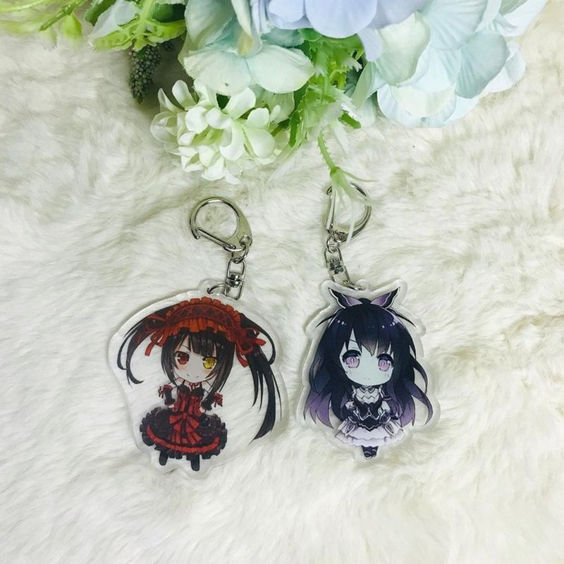 ( Mica trong ) Móc khóa Date A Live quà tặng xinh xắn dễ thương anime chibi