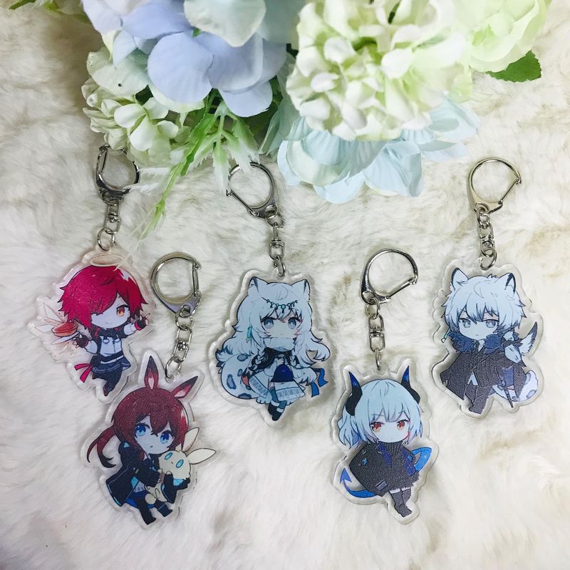 ( Mica trong ) Móc khóa Arknights quà tặng xinh xắn dễ thương anime chibi