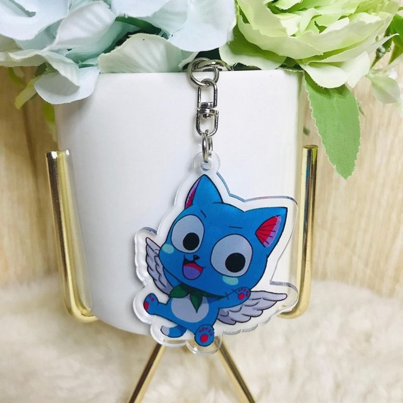 ( Mica trong ) Móc khóa Fairy Tail Hội pháp sư quà tặng xinh xắn dễ thương anime chibi