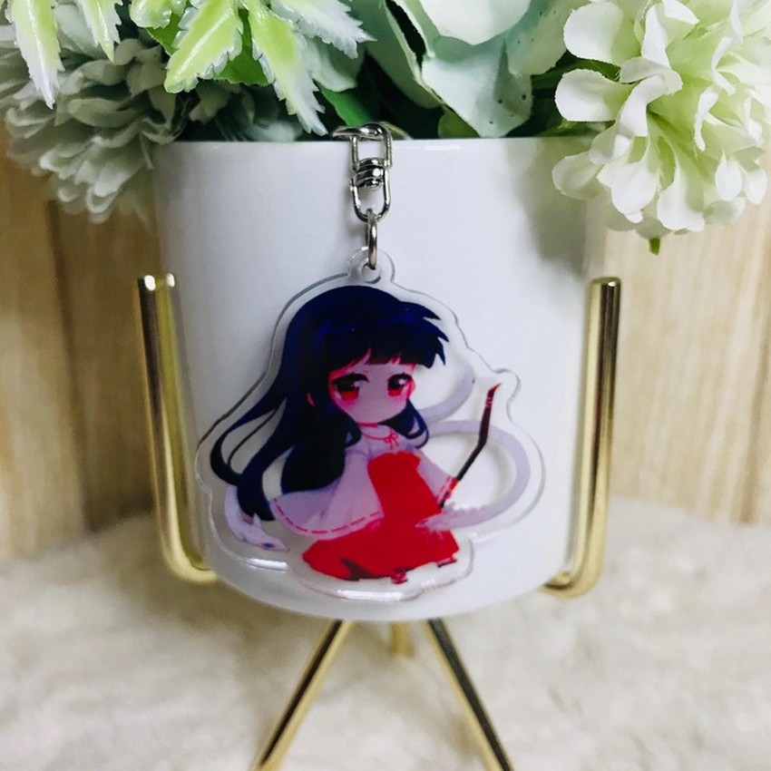 ( Mica trong ) Móc khóa Inuyasha Khuyển dạ xoa quà tặng xinh xắn dễ thương anime chibi