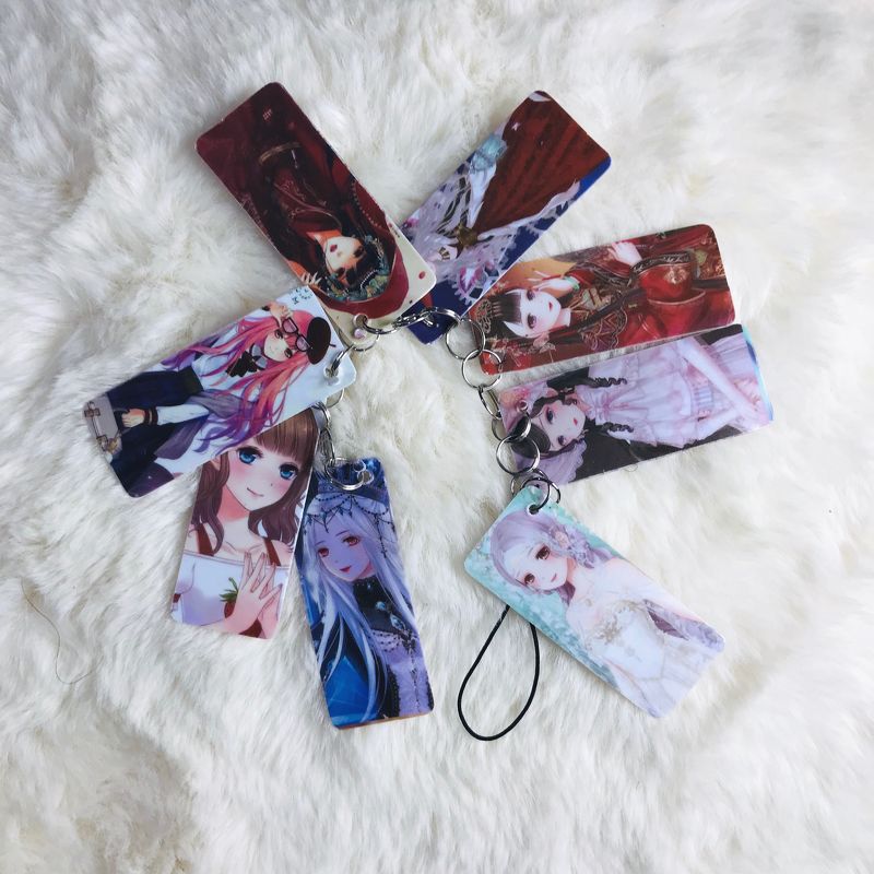 Móc khóa chùm Ngôi Sao Thời Trang in hình anime chibi quà tặng xinh xắn dễ thương
