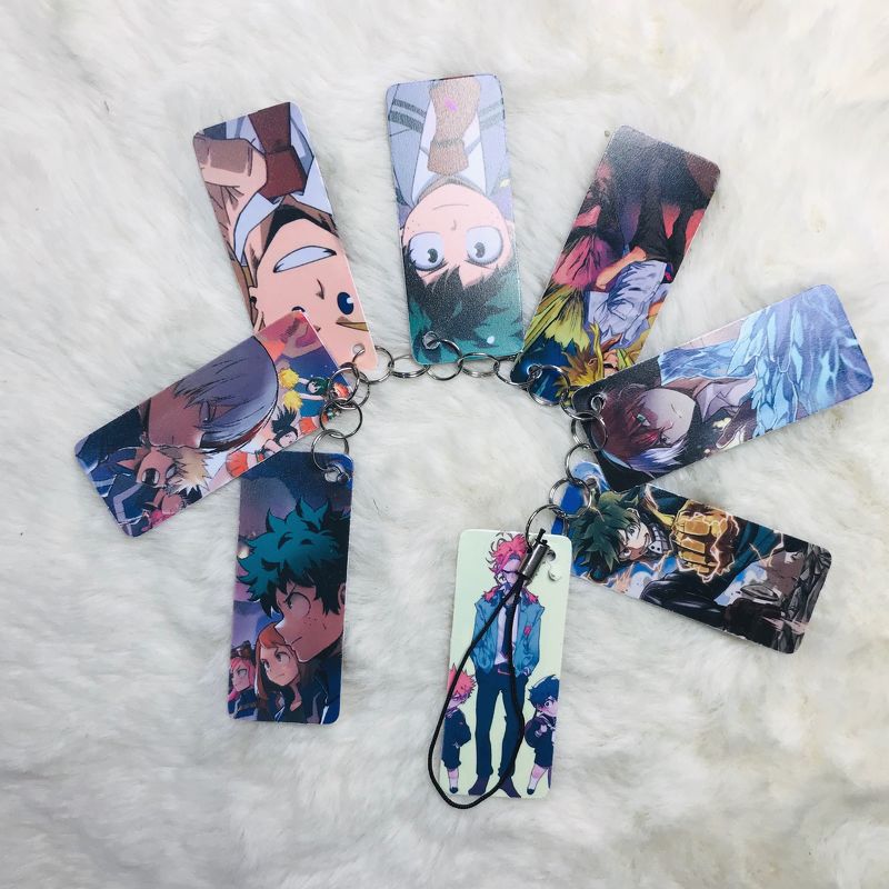 Móc khóa chùm Boku no Hero academia Học viện anh hùng in hình anime chibi quà tặng xinh xắn dễ thương
