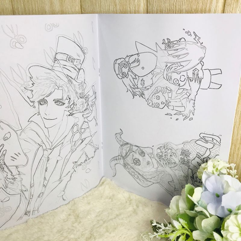 Tranh tô màu Identity V Nhân Cách Thứ Năm in hình anime chibi quà tặng xinh xắn dễ thương
