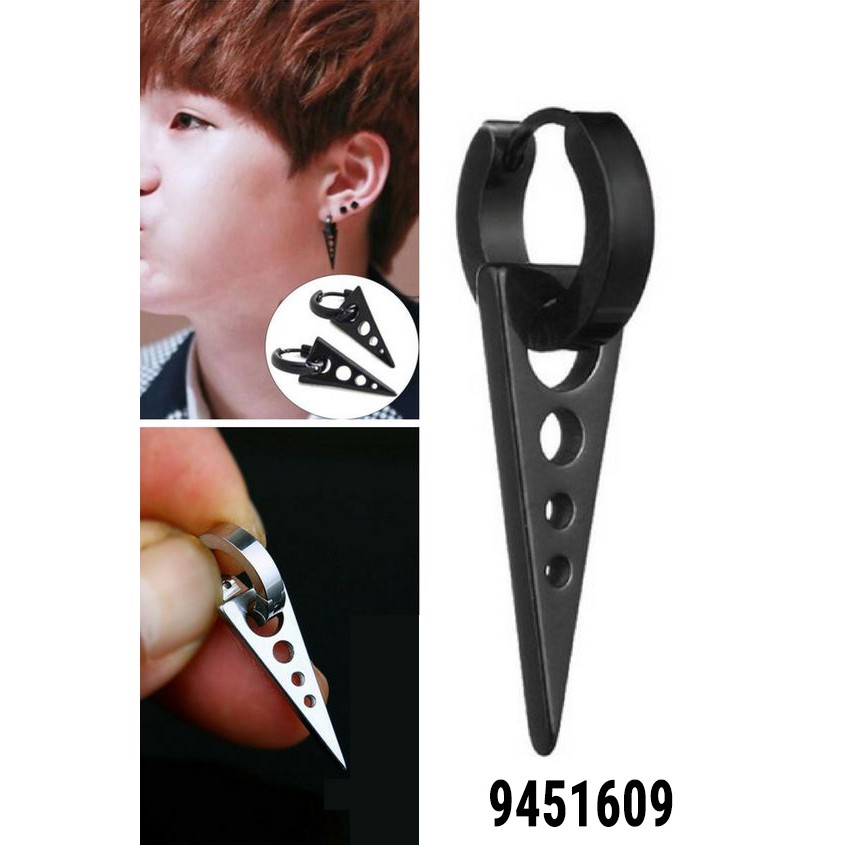 Khuyên tai Jimin BTS vòng titan cực chất không gỉ- bông tai Unisex nam nữ phong cách Hàn Quốc