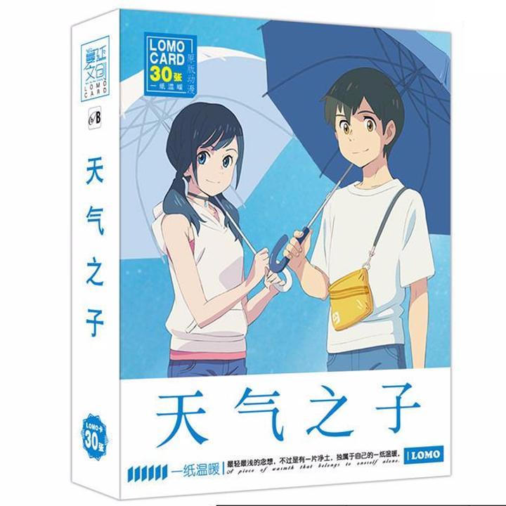 Hộp ảnh Lomo card Tenki no Ko Đứa con của thời tiết bộ hình 30 ảnh in hình anime chibi
