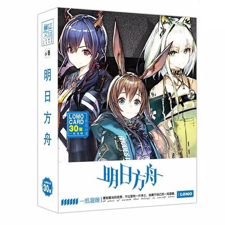 Hộp ảnh Lomo card Arknights bộ hình 30 ảnh in hình anime chibi