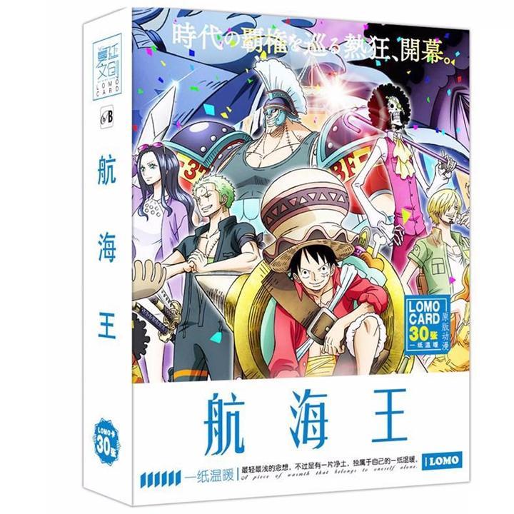 Hộp ảnh Lomo card One Piece Đảo Hải Tặc bộ hình 30 ảnh in hình anime chibi