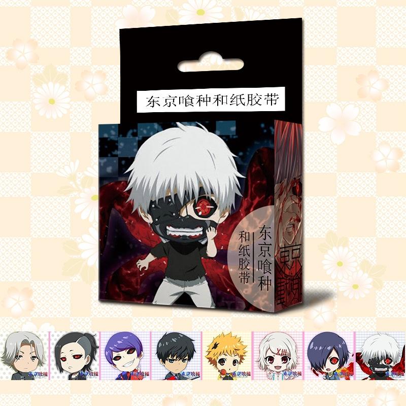 Băng dính Tokyo Ghoul washi tape trang trí hoạ tiết in hình anime chibi