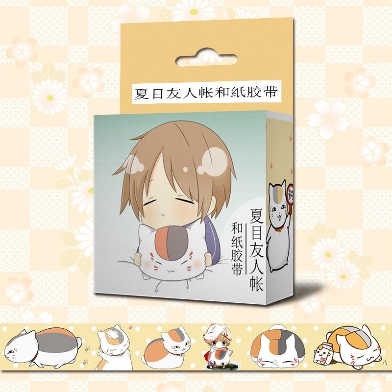 Băng dính Natsume Yuujinchou Hữu nhân sổ washi tape trang trí hoạ tiết in hình anime chibi