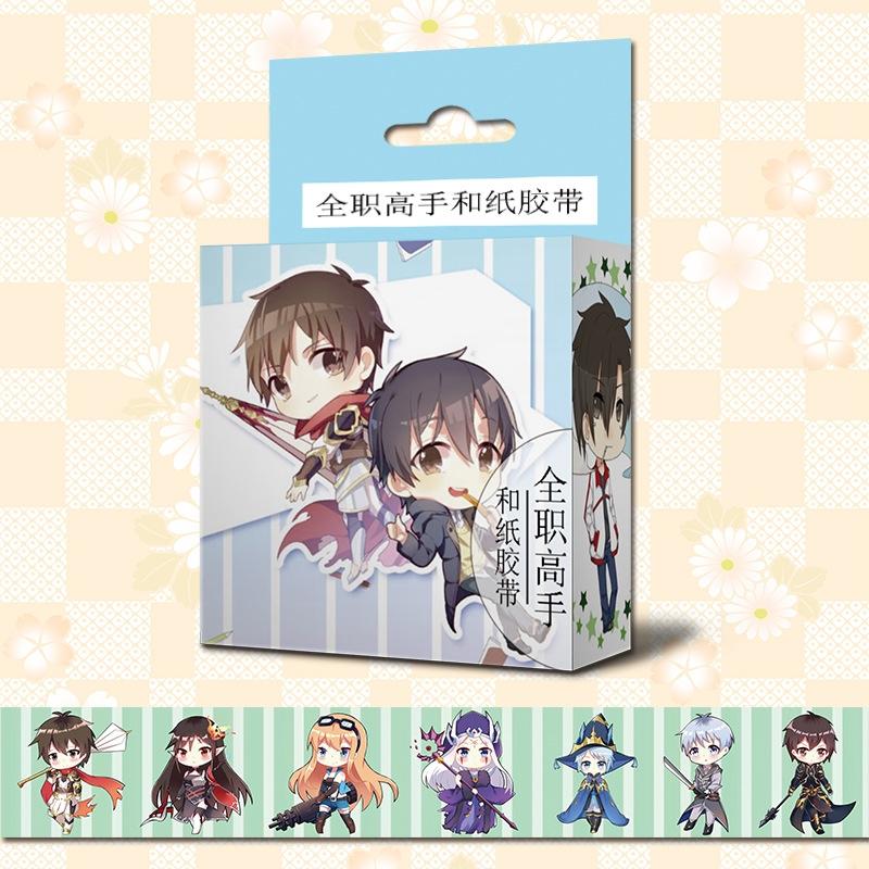 Băng dính Toàn chức cao thủ washi tape trang trí hoạ tiết in hình anime chibi