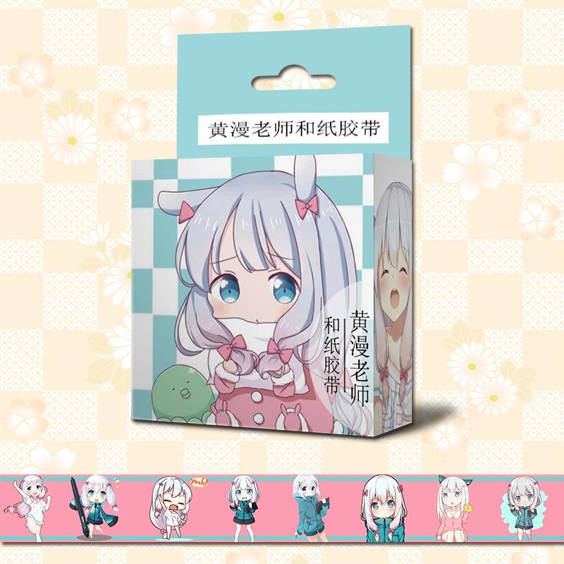 Băng dính Eromanga Sensei Tác giả đào hoa washi tape trang trí hoạ tiết in hình anime chibi
