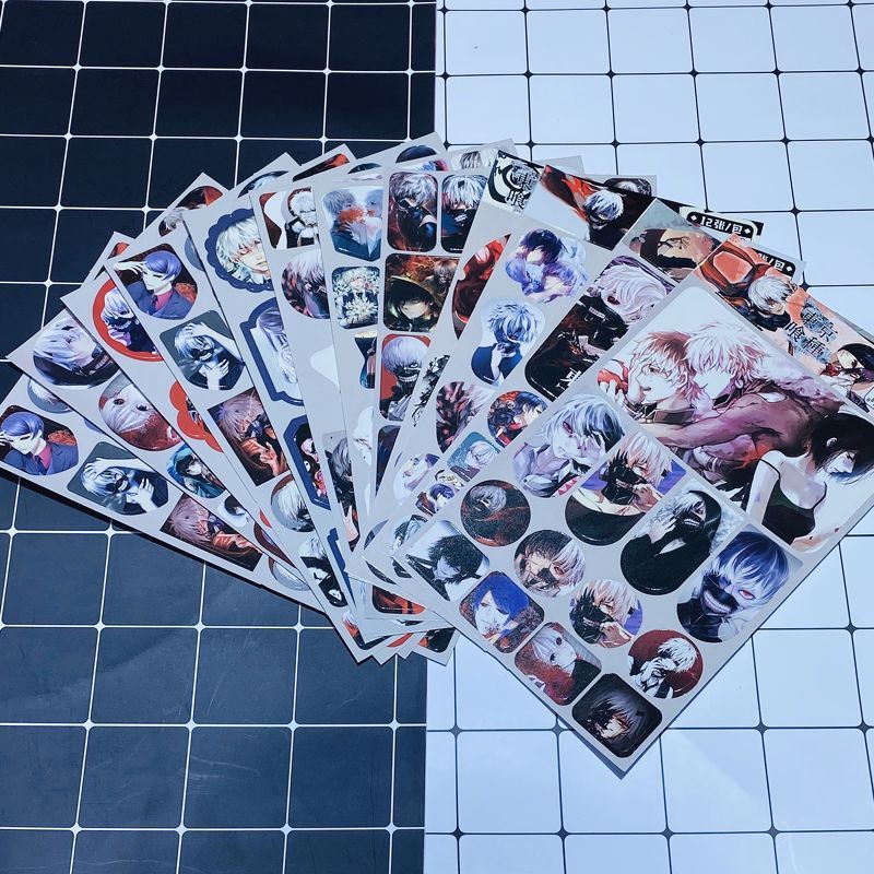Ảnh dán 12 tấm sticker Tokyo Ghoul album ảnh anime idol dễ thương