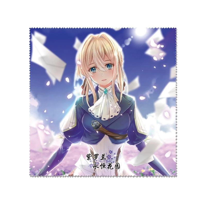 Khăn lau kính Violet Evergarden ảnh đẹp in hình anime chibi quà tặng xinh xắn dễ thương