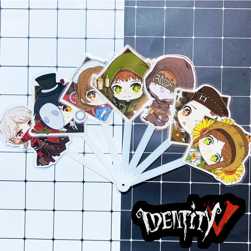 (Đầu To) Quạt Identity V Nhân Cách Thứ Năm xòe cầm tay ảnh đẹp in hình anime chibi