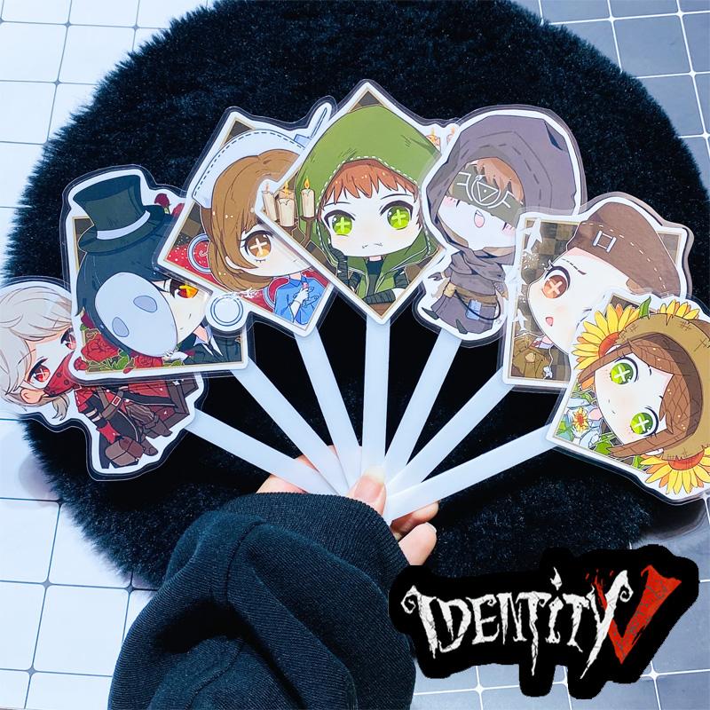 (Đầu To) Quạt Identity V Nhân Cách Thứ Năm xòe cầm tay ảnh đẹp in hình anime chibi