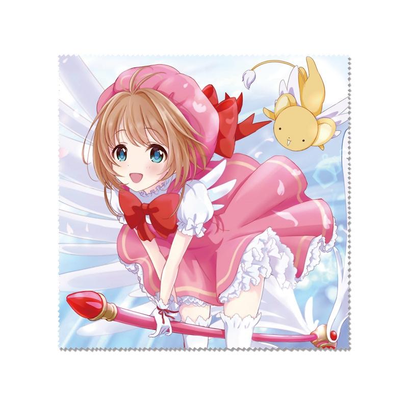 Khăn lau kính Sakura Cardcaptor Thủ lĩnh thẻ bài ảnh đẹp in hình anime chibi quà tặng xinh xắn dễ thương