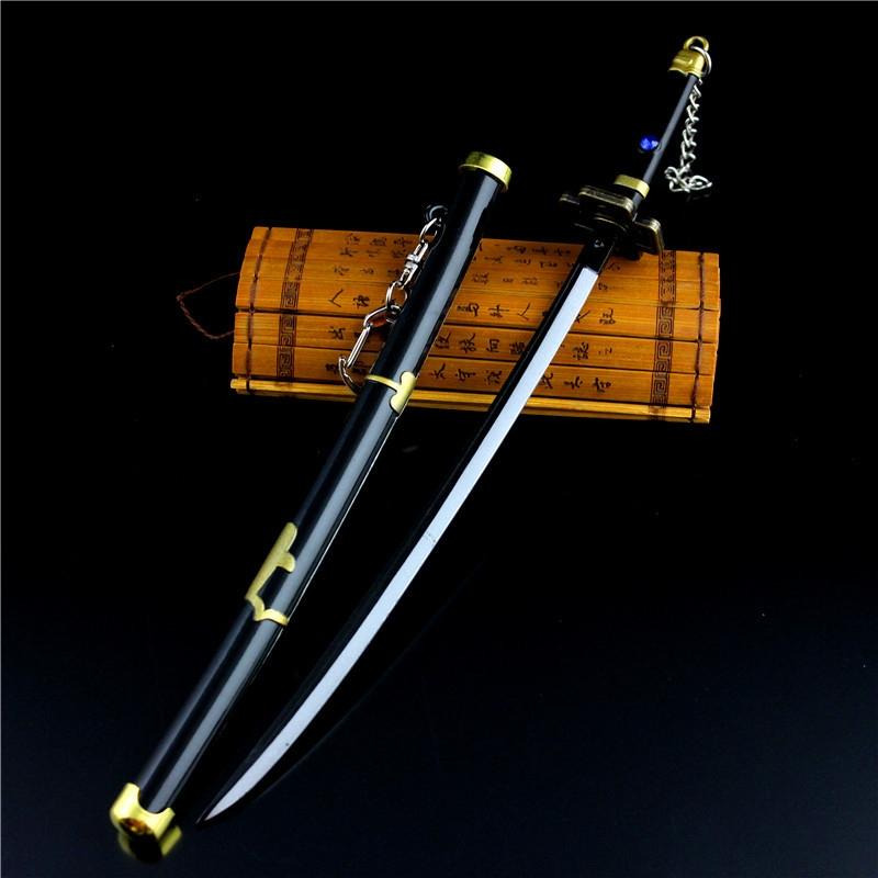 Mô hình móc khóa kiếm One Piece Zoro Đảo Hải Tặc quà tặng anime trưng bày