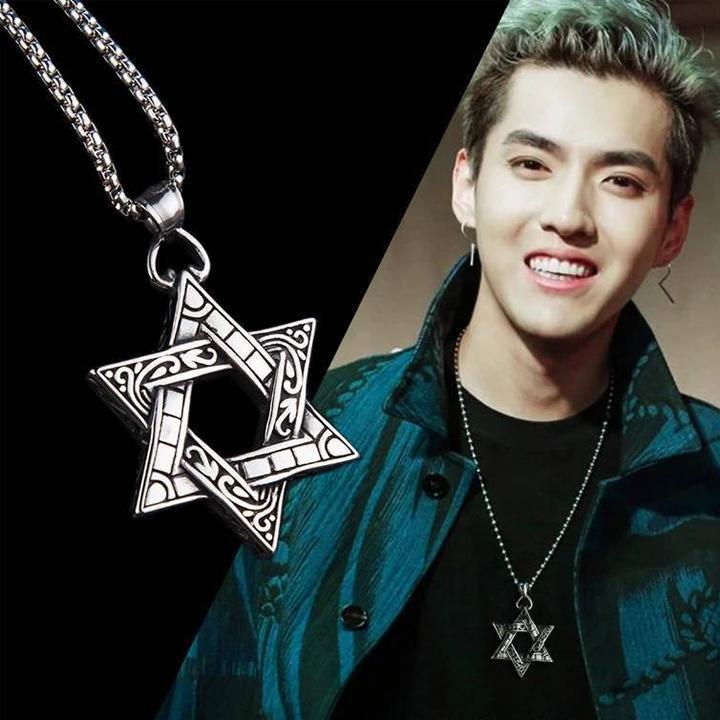 Dây chuyền Ngô Diệc Phàm Kris vòng cổ ngôi sao EXO phong cách Hàn Quốc cá tính Unisex