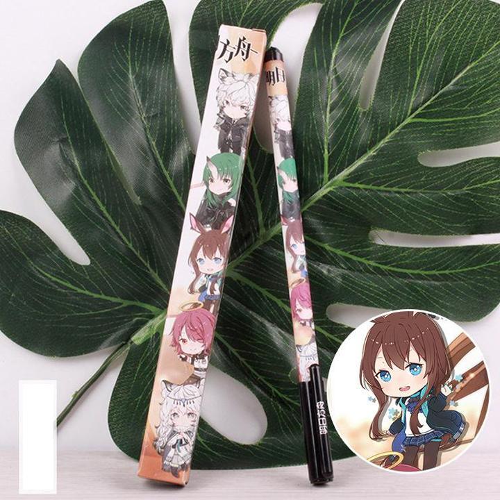 Bút Arknights nước có hộp in hình anime chibi