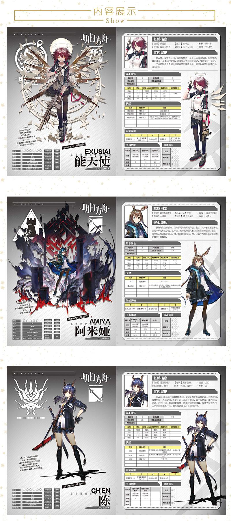 Album hộp ảnh Arknights NHÂN VẬT skill kỹ năng in hình anime chibi