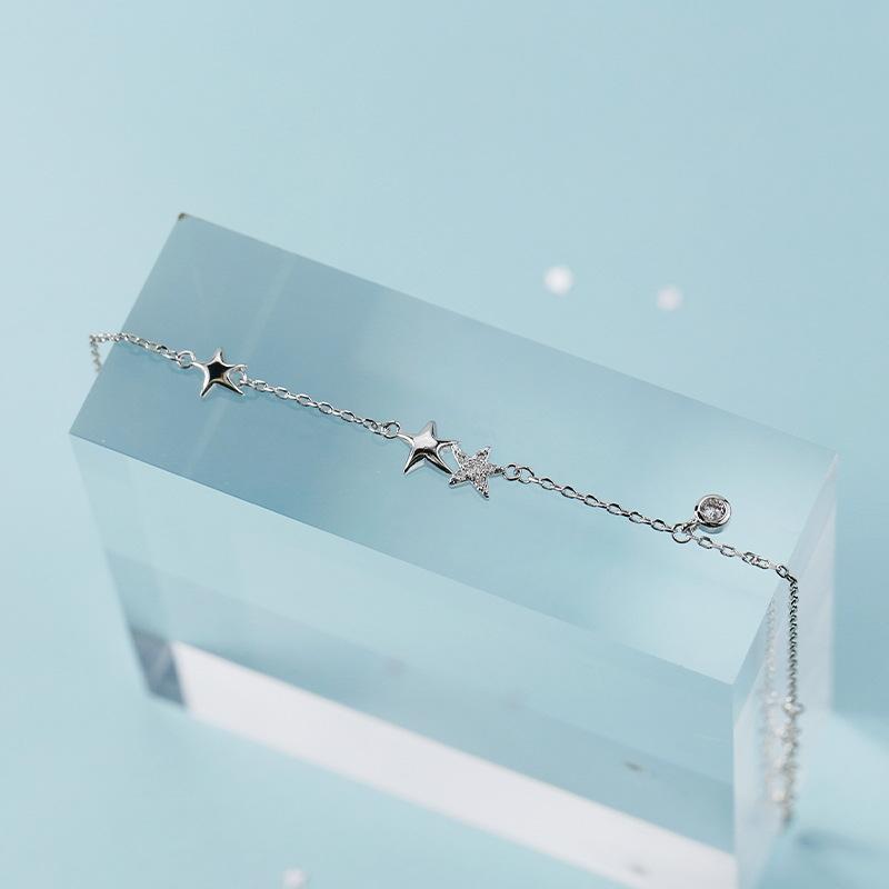 Vòng tay tứ sao phụ kiện thời trang nữ lắc tay phong cách Hàn Quốc