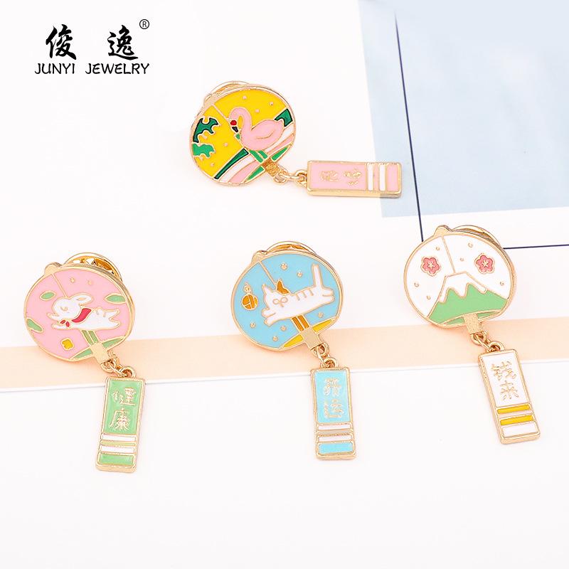 Pin cài áo huy hiệu phong linh Furin nhiều mẫu cute dễ thương