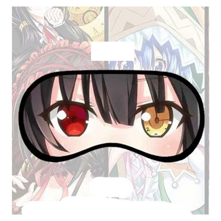 Bịt mắt Date A Live Cuộc hẹn sống còn miếng che mắt ngủ in hình anime chibi