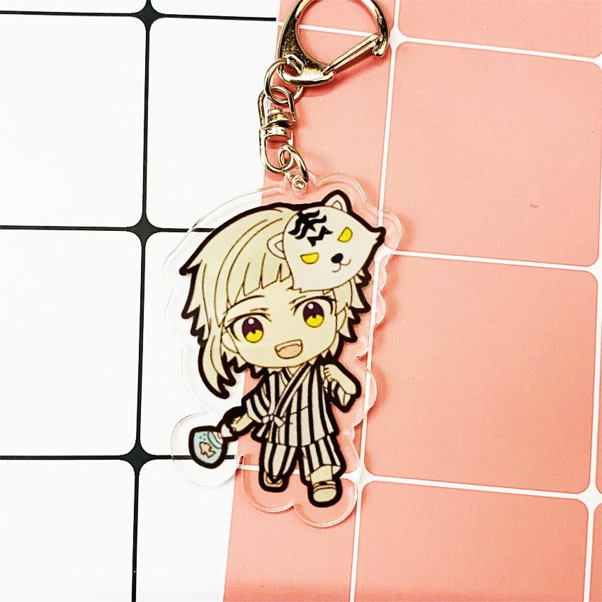 ( Mica trong ) Móc khóa Bungou Stray Dogs Văn hào lưu lạc ver cờ vua quà tặng xinh xắn dễ thương anime chibi