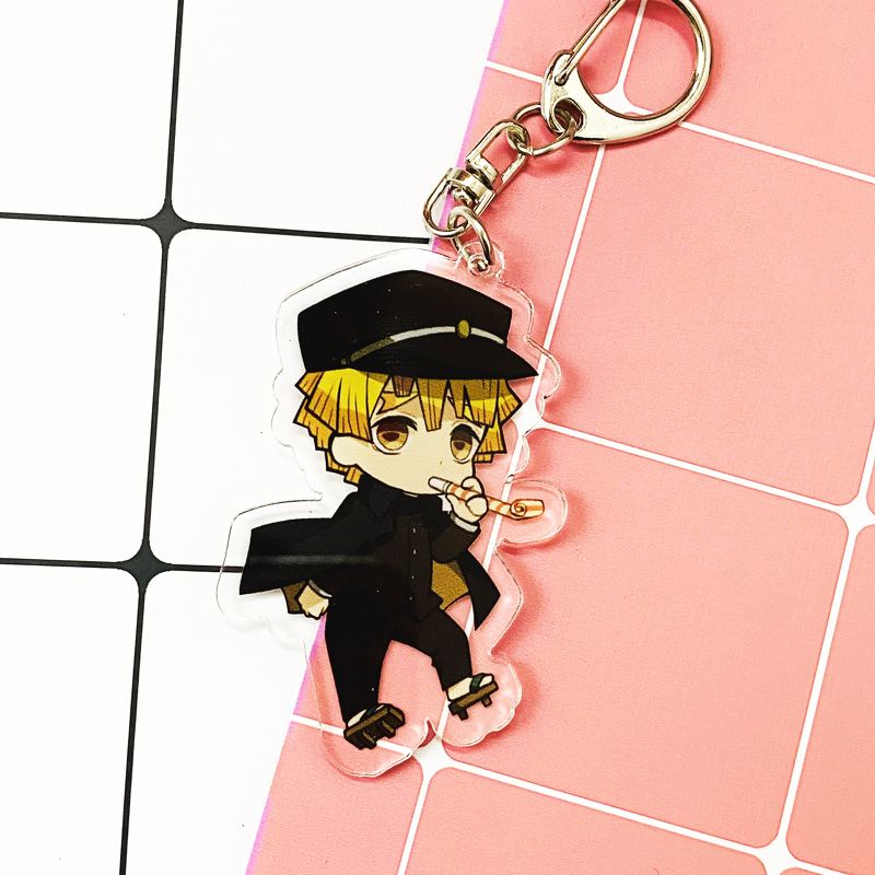 ( Mica trong ) Móc khóa Kimetsu no Yaiba Thanh gươm diệt quỷ ver edo quà tặng xinh xắn dễ thương anime chibi