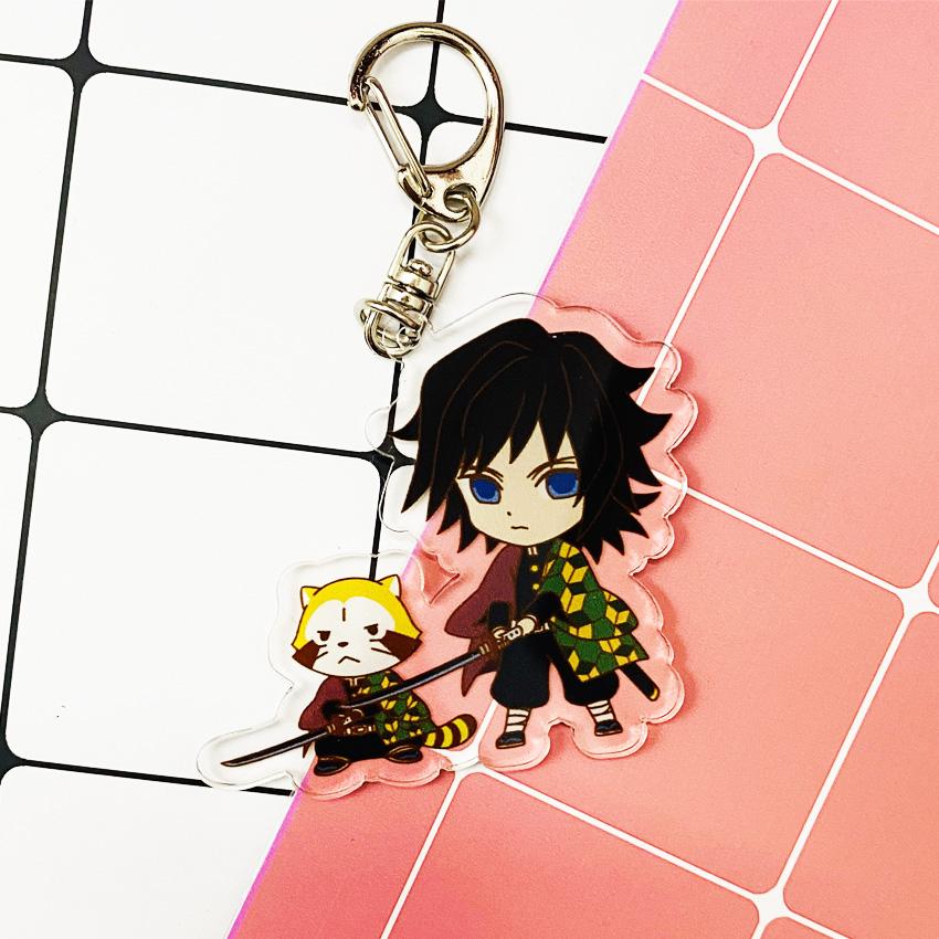 ( Mica trong ) Móc khóa Kimetsu no Yaiba Thanh gươm diệt quỷ ver kuma quà tặng xinh xắn dễ thương anime chibi