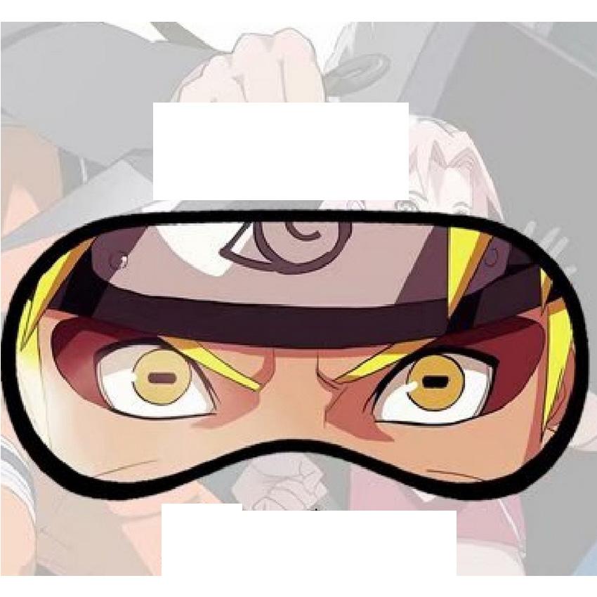 Bịt mắt Naruto Sasuke miếng che mắt ngủ in hình anime chibi
