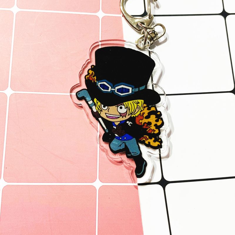 ( Mica trong acrylic ) Móc khóa One Piece Đảo hải tặc ver Dressrosa quà tặng xinh xắn dễ thương anime chibi