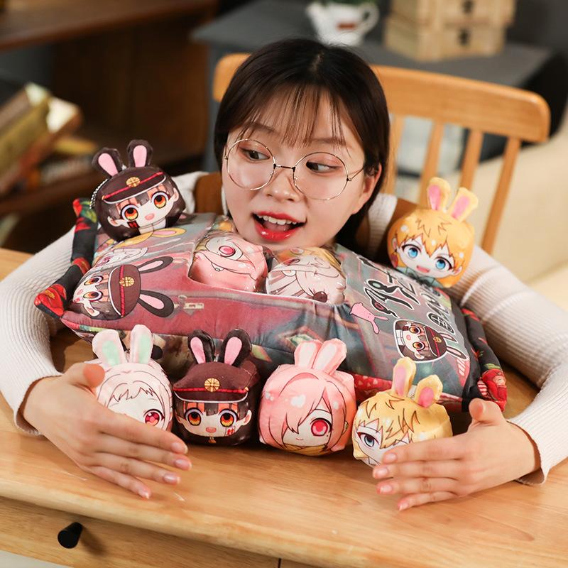 Túi Gối mochi Jibaku Shounen Hanako-kun Ác quỷ trong nhà xí in hình anime chibi quà tặng xinh xắn dễ thương