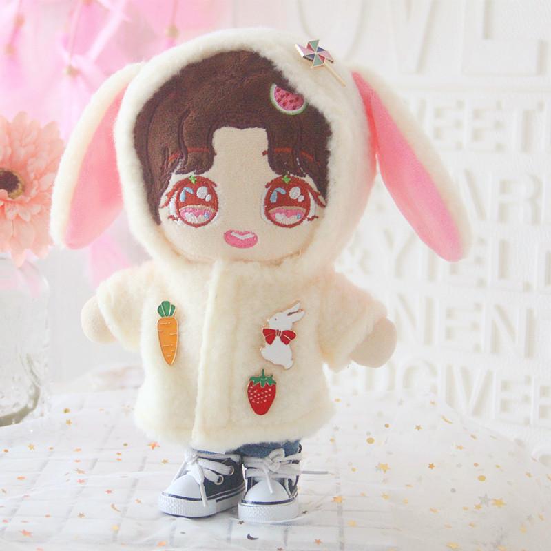 Outfit doll Tiêu Chiến đồ quần áo thỏ tai trắng cho búp bê phân loại mẫu dễ thương xinh xắn