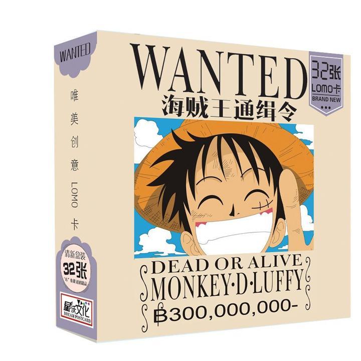 Hộp ảnh Lomo One Piece Wanted Đảo Hải Tặc 32 tấm in hình anime chibi