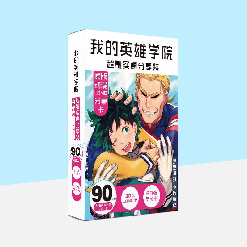 Hộp ảnh Lomo Boku No Hero Academia Học viện anh hùng 90 ảnh in hình anime