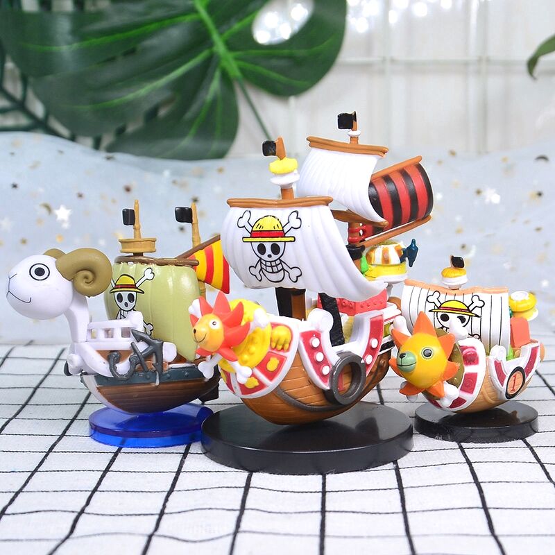 (Mini) Mô hình tàu cướp biển hoạt hình One Piece Merry Sunny Golden Sunshine Marine