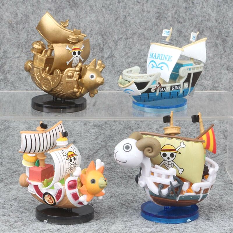 (Mini) Mô hình tàu cướp biển hoạt hình One Piece Merry Sunny Golden Sunshine Marine
