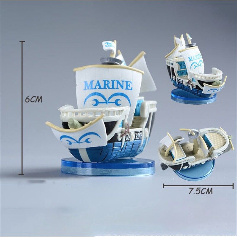 (Mini) Mô hình tàu cướp biển hoạt hình One Piece Merry Sunny Golden Sunshine Marine